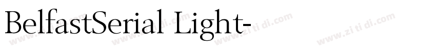 BelfastSerial Light字体转换 BelfastSerial Light字体转换